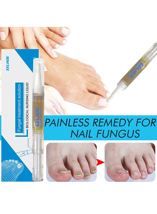 EELHOE Fungal Treatment Solution, Anti Fungal Nail Repair Pen, Nail Fungus Nursing Liquid, Daily Hands And Feet, Nail Care, Nail Lotion, Thickening Soft Nails, Fungal Nail Repair Pen For Nail Damage, 3ml - Image 2